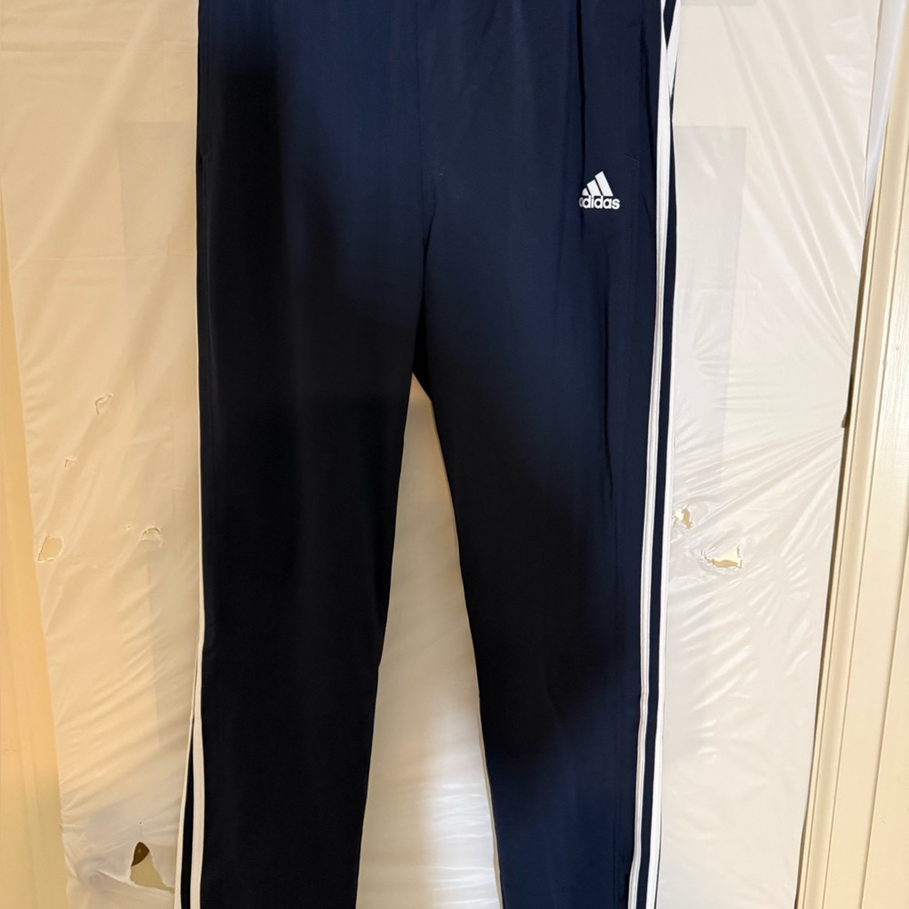 Adidas Dark Blue Pants with White Accents